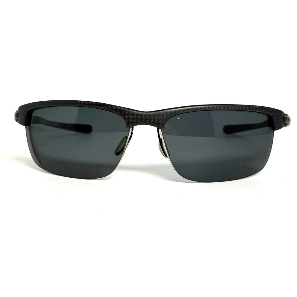 Oakley Carbon Blade Sunglasses Matte Carbon Fiber Grey Lens OO9174-01 66-10 121